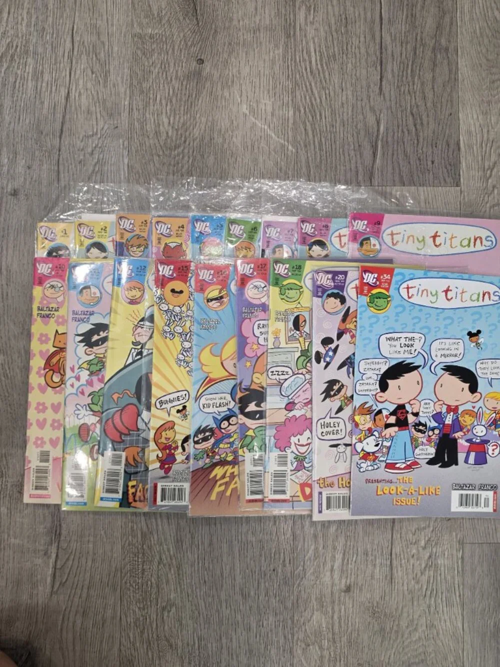 Tiny Titans Comic Book Lot Of 18 DC Comics Art Baltazar & Franco Issues